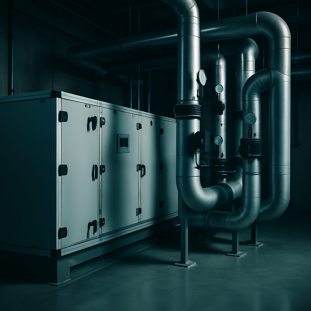 Mechanical & HVAC scope — chilled-water plant and process piping
